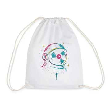 Space Vinyl Astronaut, son Cosmic DJ - Sac de sport léger - blanc - Devant