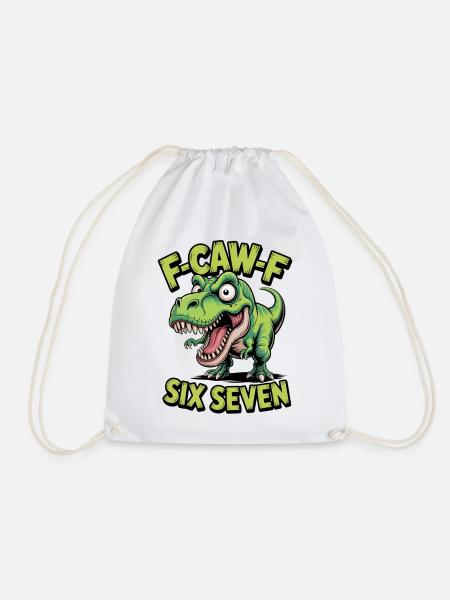 F Caw F Six Seven Dino Tee - Turnbeutel - Weiß