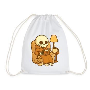 Reading Skeleton – Lecture Douillette - Sac de sport léger - blanc - Devant
