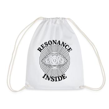 Résonance à l’intérieur du handpan - Sac de sport léger - blanc - Devant
