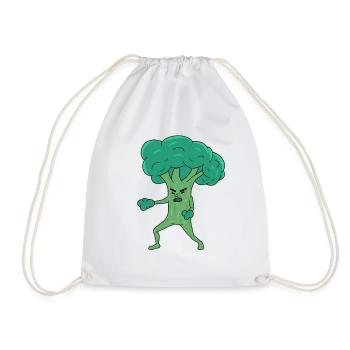 Broco Lee Broco Lee Broccoli Arts martiaux Kung Fu Jun de mots - Sac de sport léger - blanc - Devant