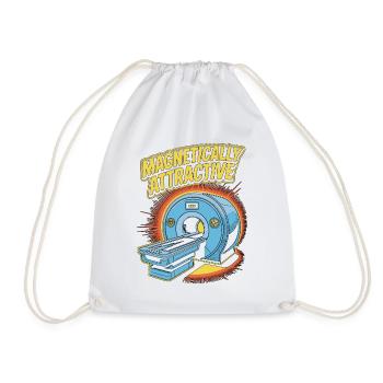 MRI Tech Magnetically Attractive Radiographer - Drawstring Bag - white - Front
