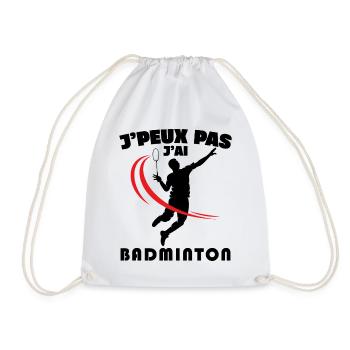 Je Peux Pas J'ai Badminton - Sac de sport léger - blanc - Devant
