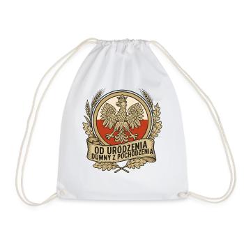 Born Proud Polish Eagle Emblem - Sac de sport léger - blanc - Devant