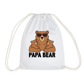 Papa Ours - Sac de sport léger - blanc - Devant