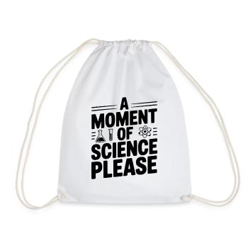 Un moment de science, s’il vous plaît - Sac de sport léger - blanc - Devant