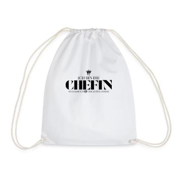 Chefin Edition Geduld Fehlanzeige - Sac de sport léger - blanc - Devant