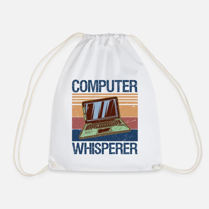 Computer Whisperer Shirt IT Tech Support Nerds - Turnbeutel - Weiß