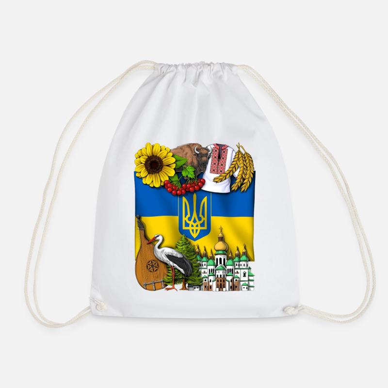 Ukraine - Turnbeutel - Weiß