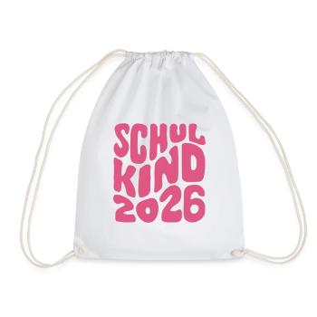Enfant scolaire 2026 - Inscription scolaire - Première année - Sac de sport léger - blanc - Devant