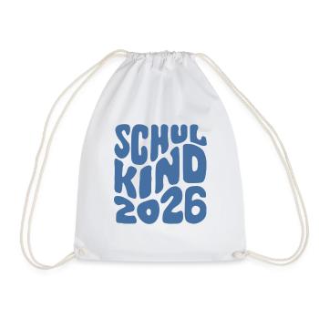 Enfant scolaire 2026 - Inscription scolaire - Première année - Sac de sport léger - blanc - Devant