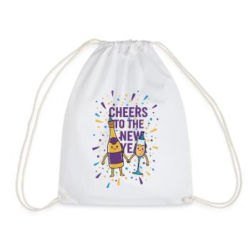 Cheers To The New Year Celebration Festivity - Drawstring Bag - white - Front