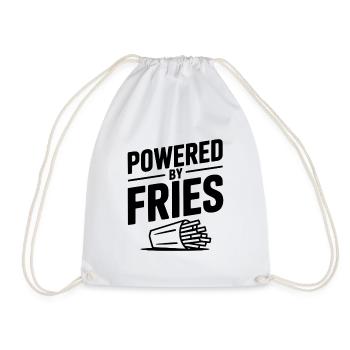 Propulsé par Fries - Sac de sport léger - blanc - Devant
