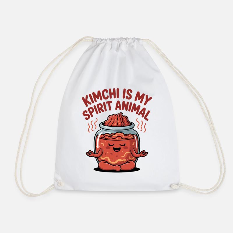 Kimchi ist mein Geisttier - Turnbeutel - Weiß