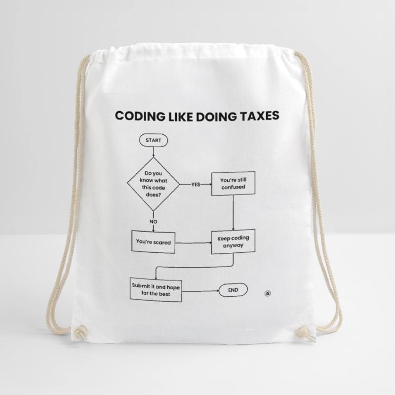 Coding Like Doing Taxes - Submit Hope Gift Drawstring Bag