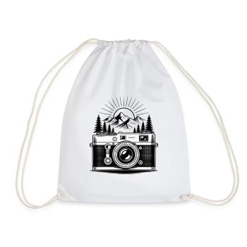 Photographe de randonnée dans les montagnes Appareil photo - Sac de sport léger - blanc - Devant