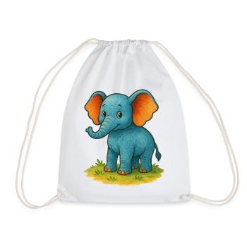 Elephant Comic - Sac de sport léger - blanc - Devant