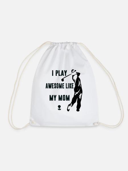 Ich spiele Golf großartig Wie meine Mutter lustige Golfer - Turnbeutel - Weiß
