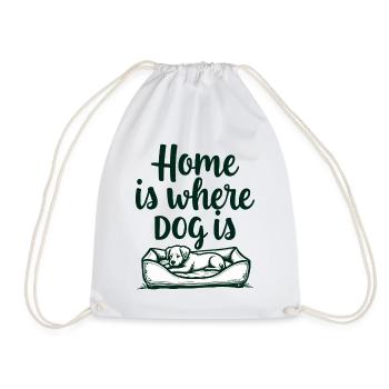 Le foyer, c’est là où le chien est l’amour du chien - Sac de sport léger - blanc - Devant