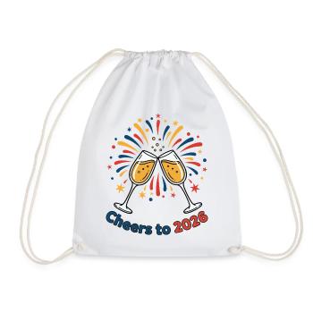 Santé à la conception de la célébration des feux d’artifice 2026 - Sac de sport léger - blanc - Devant
