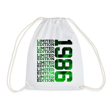 LIMITED EDITION 1986 40 YEARS 40TH BIRTHDAY - Drawstring Bag - white - Front
