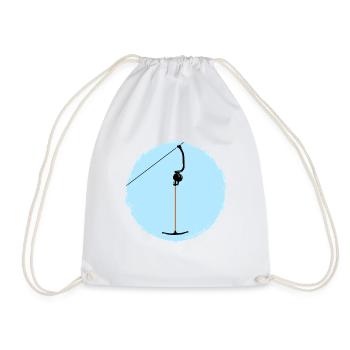 Ankerlift | Lift-me, ski, sports d’hiver, forfaits ski - Sac de sport léger - blanc - Devant