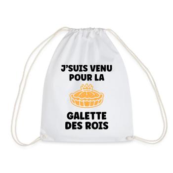 Humour galette des rois - Sac de sport léger - blanc - Devant