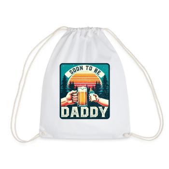 Soon-to-be dad, expectant father, future father - Drawstring Bag - white - Front