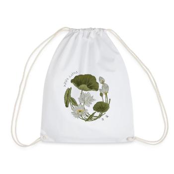Lotus blanc : La botanique japonaise de la Sérénité de Zeshin - Sac de sport léger - blanc - Devant