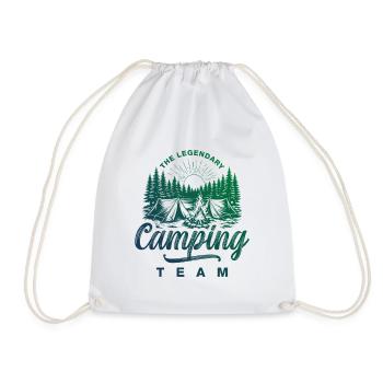 Camping Team Outdoor Zelt - Turnbeutel - Weiß - Vorne