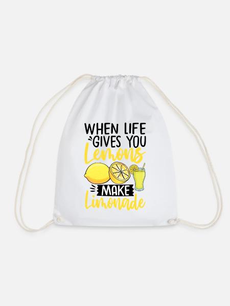 When Life Gives You Lemons Make Lemonade - Turnbeutel - Weiß