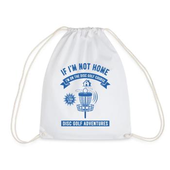 Si je ne suis pas à la maison, je suis sur le disc golf - Sac de sport léger - blanc - Devant
