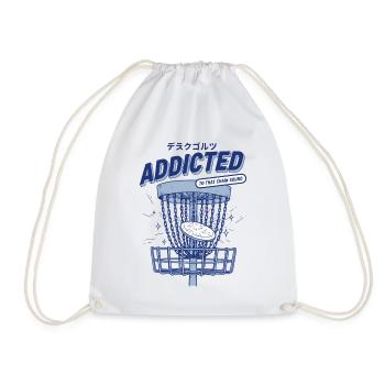 Disc Golf accro à ce son de chaîne Flying Disc - Sac de sport léger - blanc - Devant