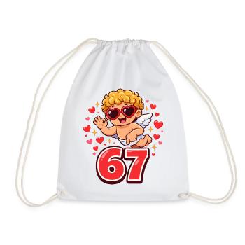 Cupid Days 67 Liebe Herz Geschenk Niedlich - Turnbeutel - Weiß - Vorne