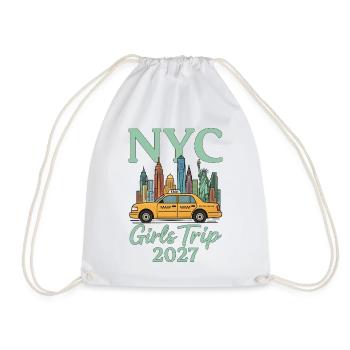 NYC Girls Trip 2027 - Turnbeutel - Weiß - Vorne