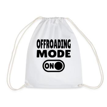 Offroading Mode ON – Off-Road Adventure - Drawstring Bag - white - Front