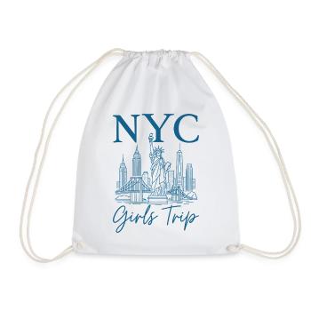 Voyage des filles à New York - Sac de sport léger - blanc - Devant