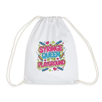Infirmière pédiatrique Seringue Reine des enfants Infirmière - Sac de sport léger - blanc - Devant