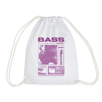 Bassgitarrenliebhaber Bassist Streetwear - Turnbeutel - Weiß - Vorne