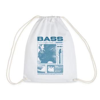 Bassgitarrenliebhaber Bassist Streetwear - Turnbeutel - Weiß - Vorne