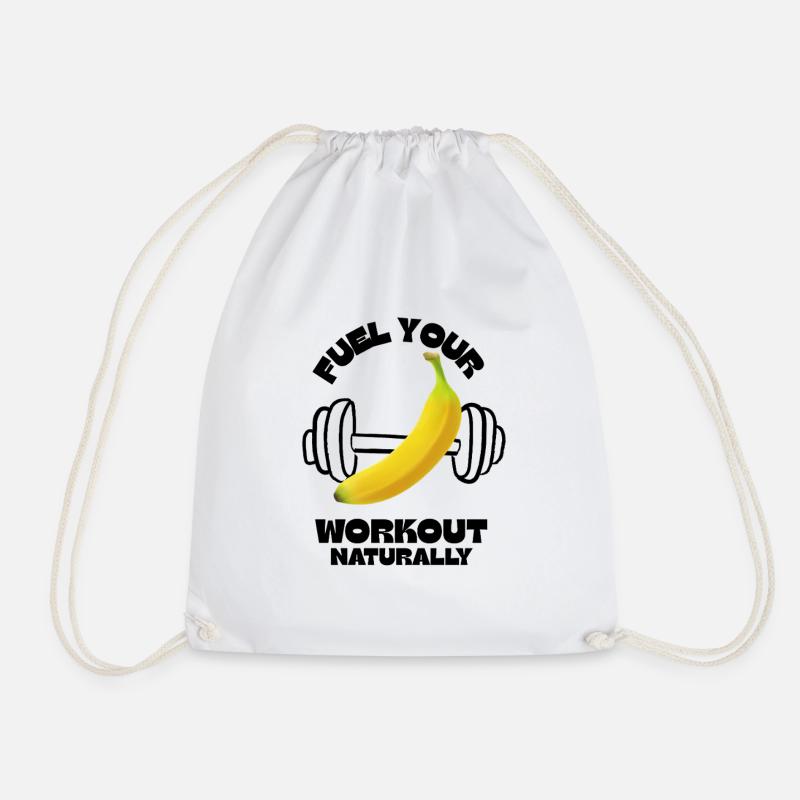 Fuel Your Workout Naturally - Turnbeutel - Weiß