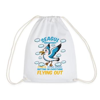 Seagull Management of Competent Colleagues - Drawstring Bag - white - Front