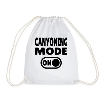 Canyoning Mode ON – Switch to adrenaline - Drawstring Bag - white - Front