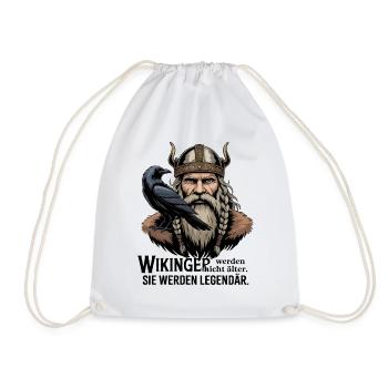 Légende viking viking marin Odin Raven Fighter - Sac de sport léger - blanc - Devant