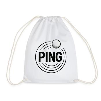 Ping Pong - Tennis de Table - Sac de sport léger - blanc - Devant