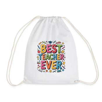 Meilleur professeur de tous les temps - Sac de sport léger - blanc - Devant