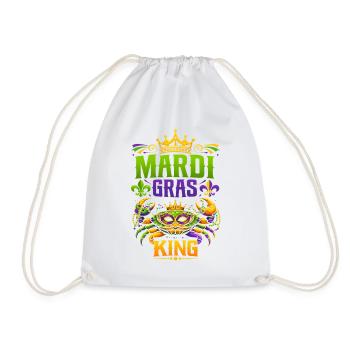 Mardi Gras König Maskenpracht - Turnbeutel - Weiß - Vorne
