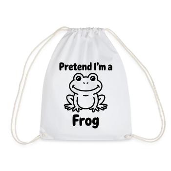 Expressions de grenouilles, cadeau drôle de grenouille - Sac de sport léger - blanc - Devant
