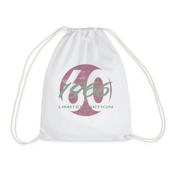 60e anniversaire 1966 cadeau pour hommes et femmes - Sac de sport léger - blanc - Devant