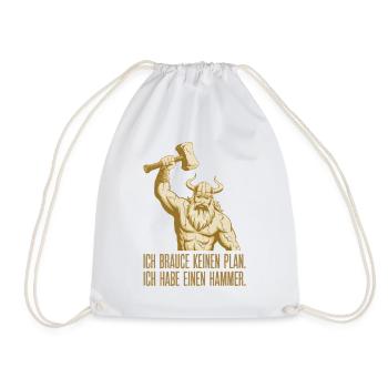 Légende viking viking marin Odin Raven Fighter - Sac de sport léger - blanc - Devant